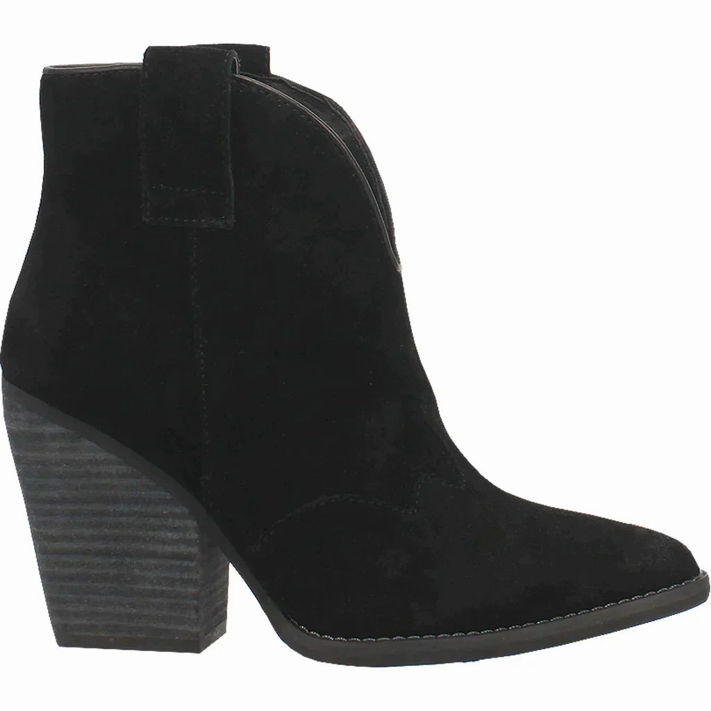 DINGO FLANNIE BLACK LEATHER BOOTIE STYLE DI342BK Winter Fashion City Walk