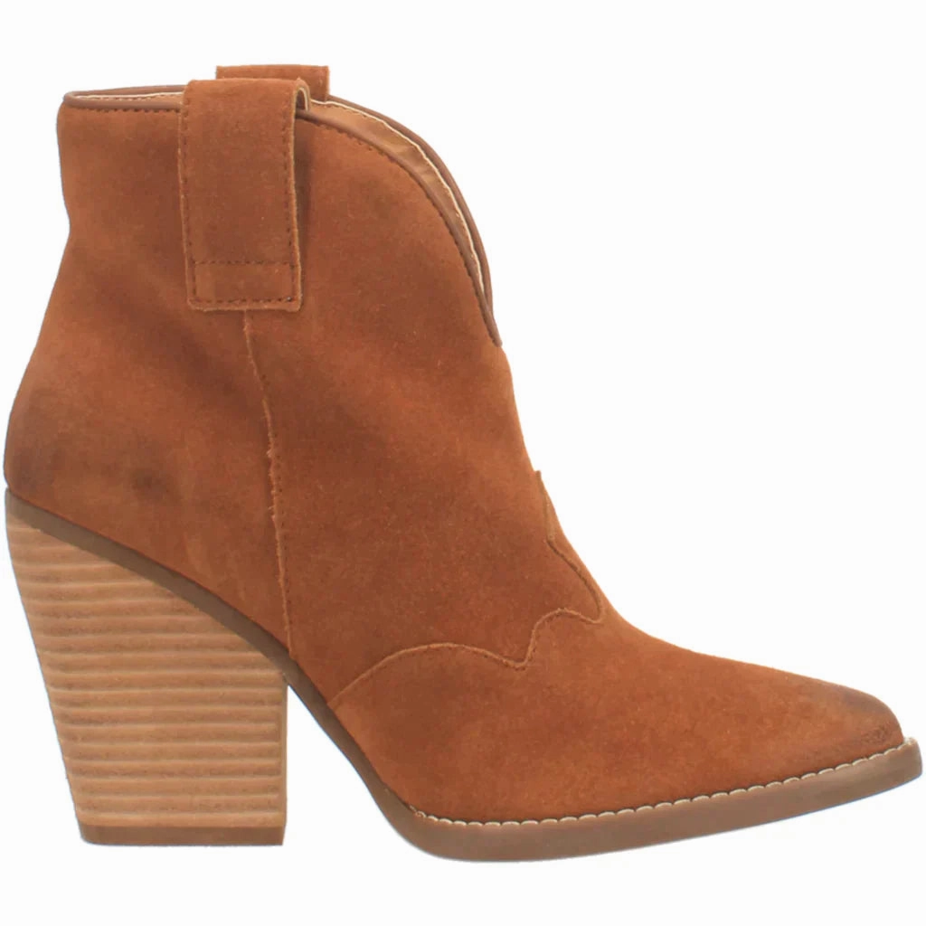 Low Profile Comfort Seeker DINGO FLANNIE WHISKY LEATHER BOOTIE STYLE DI342BN