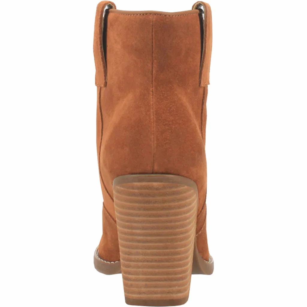 DINGO FLANNIE WHISKY LEATHER BOOTIE STYLE DI342BN Party fashion Comfy Vibe