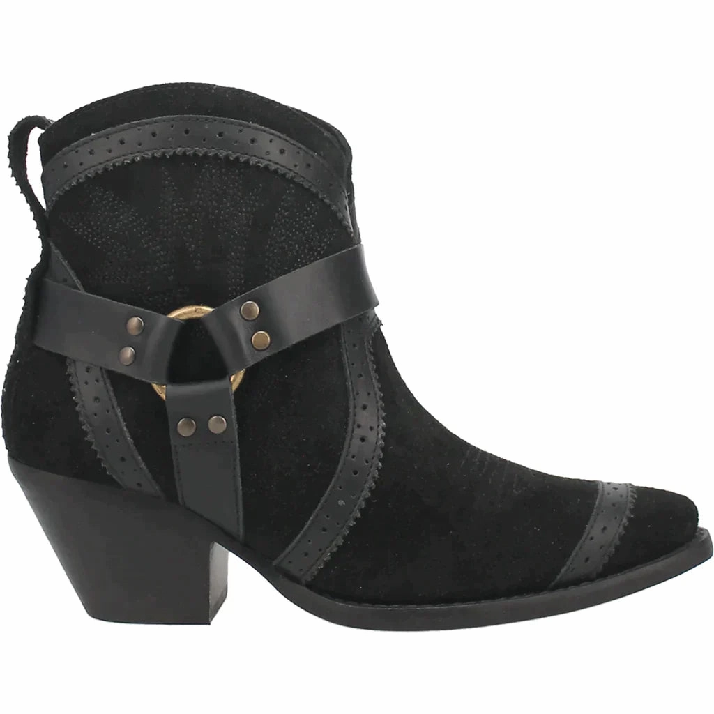 Classic Core Flexible Frame Outdoor Explorer DINGO GUMMY BEAR LEATHER BLACK SUEDE BOOTIE STYLE DI747BK25