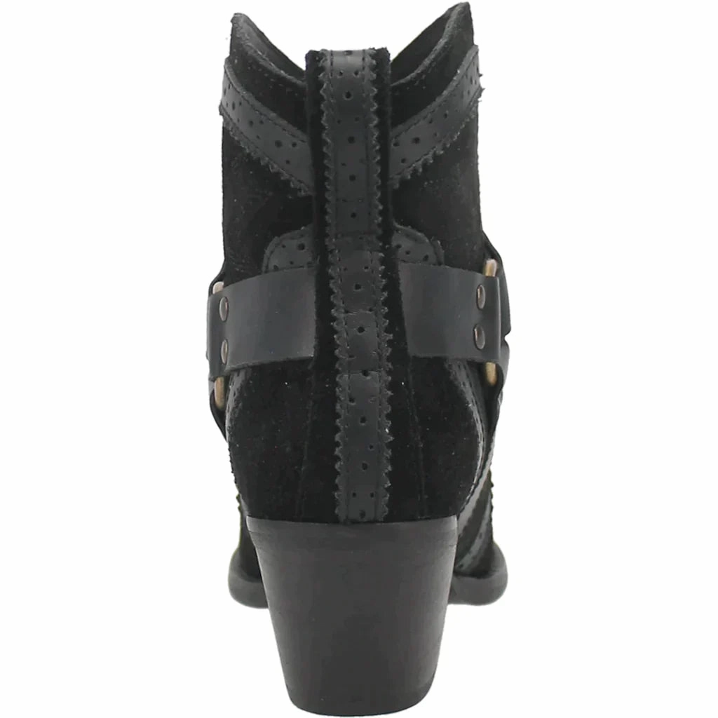 Trendy Style DINGO GUMMY BEAR LEATHER BLACK SUEDE BOOTIE STYLE DI747BK25