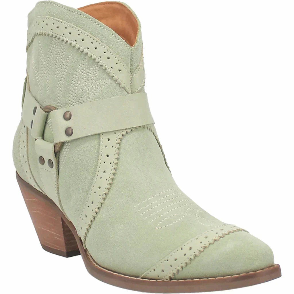 DINGO GUMMY BEAR LEATHER MINT BOOTIE STYLE DI747GN Comfort footbed