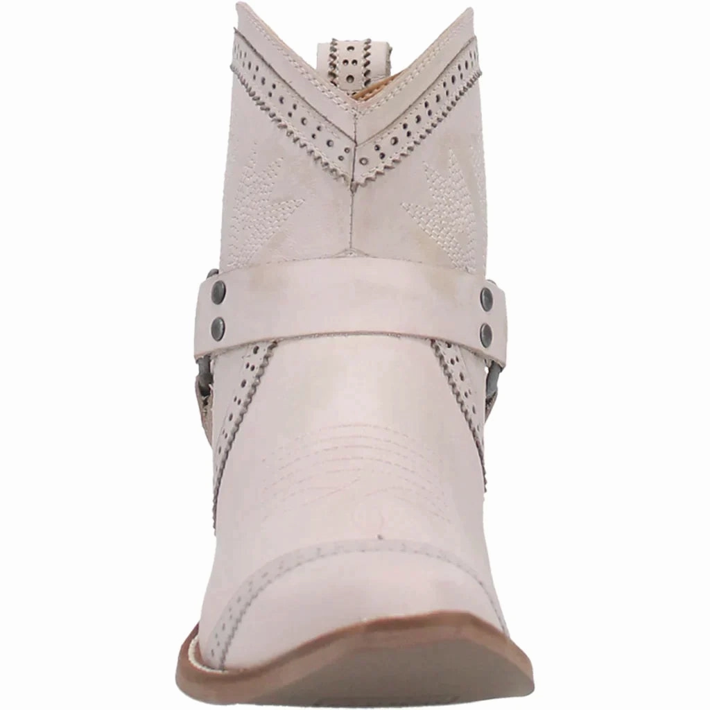 DINGO GUMMY BEAR LEATHER OFF WHITE BOOTIE STYLE DI747WH7 Slip Resistant Remote Hiking