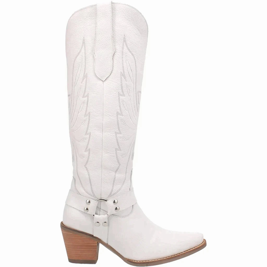 DINGO HEAVENS TO BETSY LEATHER BOOT STYLE DI926WH Flexible Design
