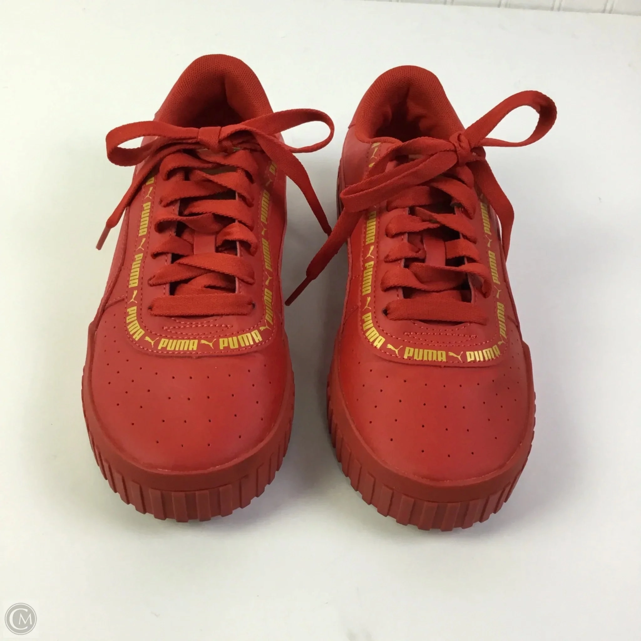 Fast Motion Sneaker Quality Shoes Sneakers By Puma In Red, Size: 7