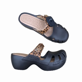 Vintage Look Soft Cushioning Multi-colored Shoes Heels Block Dr Scholls, Size 10