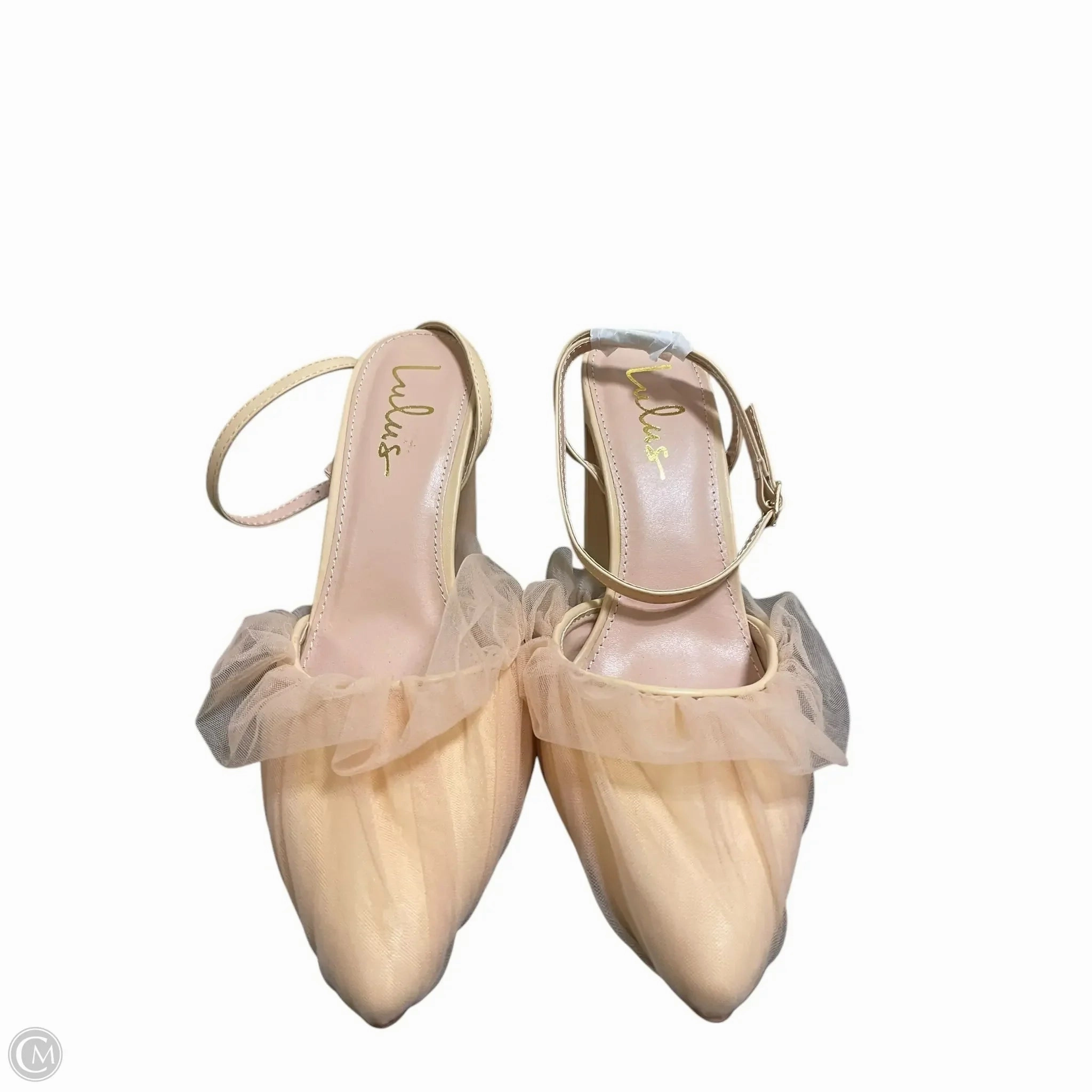 Vintage Look Comfortable Arch Support Shoes Heels Block By Lulus In Cream, Size: 10