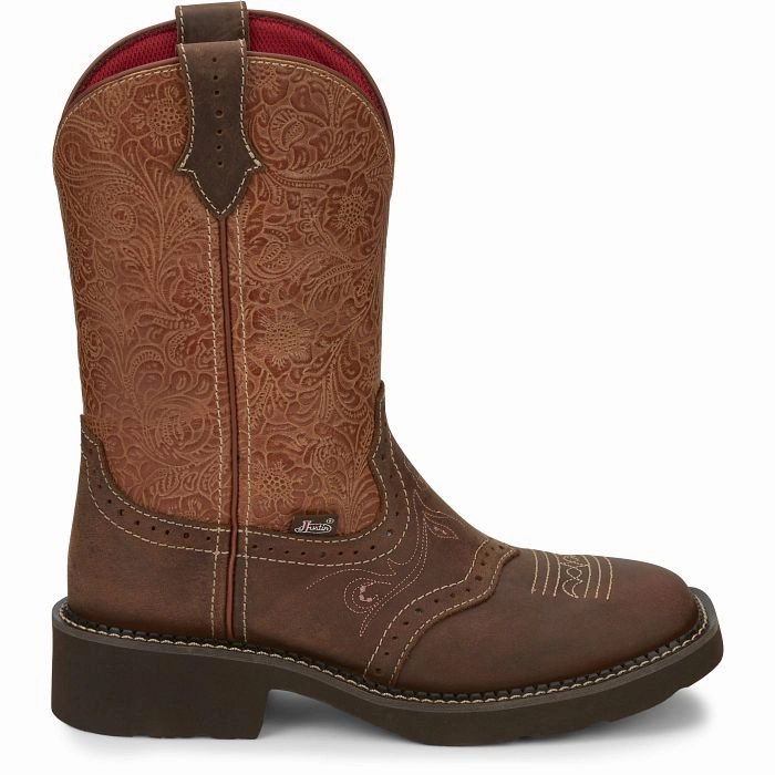 Steel Toe Justin Ladies Starlina Western Boots Style GY9530