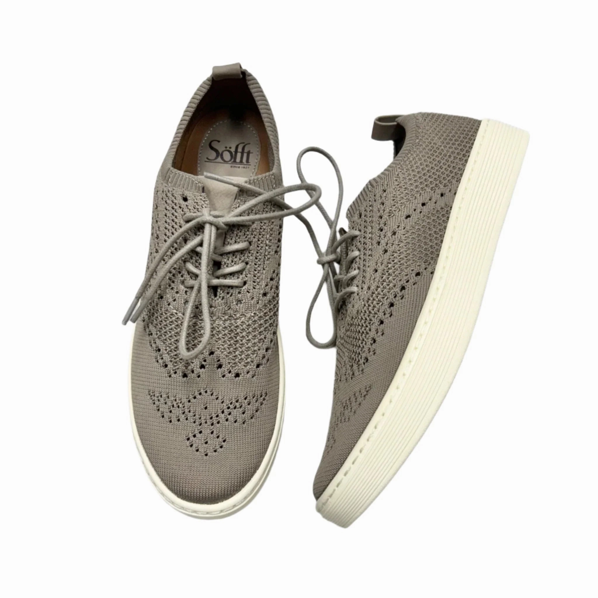 Basic Casual AntiFatigue Shoes Sneakers By Sofft In Taupe, Size: 8.5