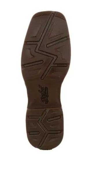 DURANGO MENS BROWN DISTRESSED FLAG EMBROIDERY WESTERN BOOT STYLE DDB0314 Waterproof Outdoor Trek Fashion Guy