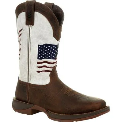 Breathable Upper DURANGO MENS DISTRESSED FLAG EMBROIDERY WESTERN BOOT STYLE DDB0312