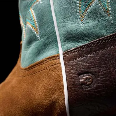 Crisp Edge Feather Light Active Nomad DURANGO MENS PRCA COLLECTION ROUGHOUT WESTERN BOOT STYLE DDB0467