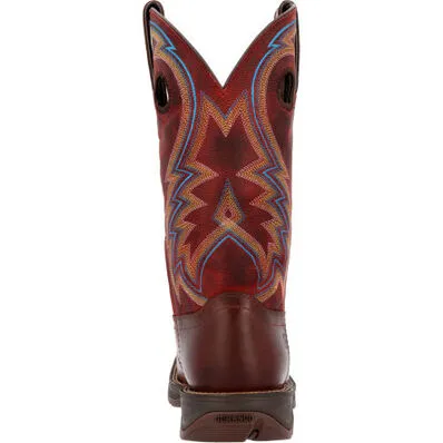 DURANGO MENS REBEL BURNISHED PECAN FIRE BRICK WESTERN BOOT STYLE DDB0391 Urban Commute Multi-Season Wear