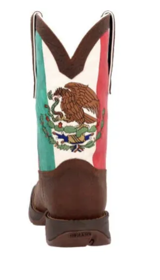 Versatile Wear DURANGO MENS REBEL STEEL TOE MEXICO FLAG WESTERN BOOT STYLE DDB0431