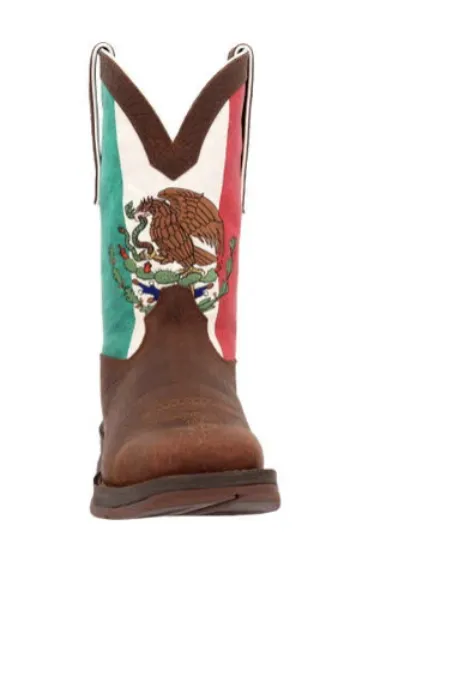 DURANGO MENS REBEL STEEL TOE MEXICO FLAG WESTERN BOOT STYLE DDB0431 Polyester Comfortable Touch