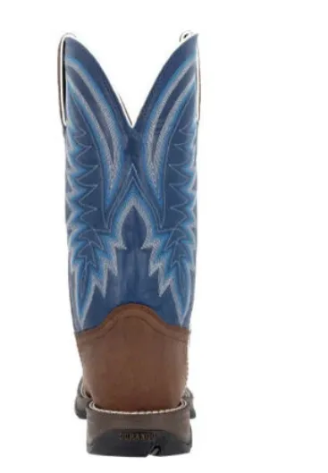 DURANGO MENS SADDLE BROWN DENIM BLUE WESTERN BOOT STYLE DDB0429 Teen Pick