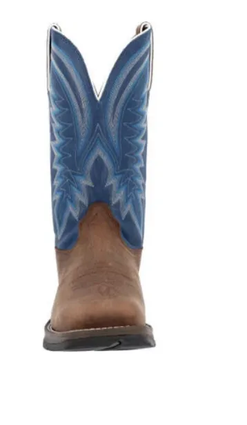 DURANGO MENS SADDLE BROWN DENIM BLUE WESTERN BOOT STYLE DDB0429 Textile Lining