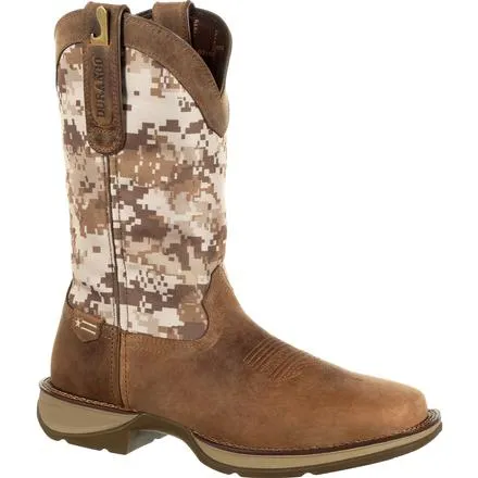 DURANGO REBEL DESERT CAMO PULL-ON WESTERN BOOT STYLE DDB0166 Classic Sleek Finish