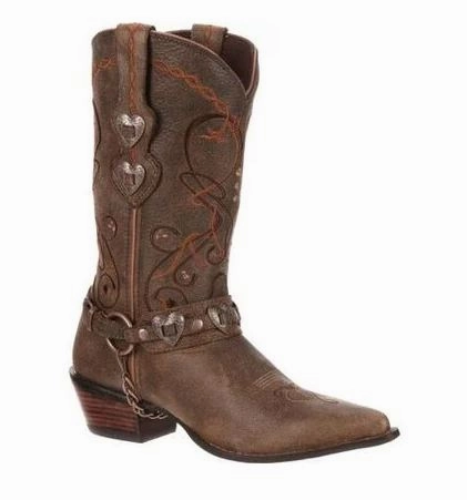DURANGO CRUSH WOMEN'S BROWN HEARTBREAKER BOOT STYLE RD4155 Clean Lines