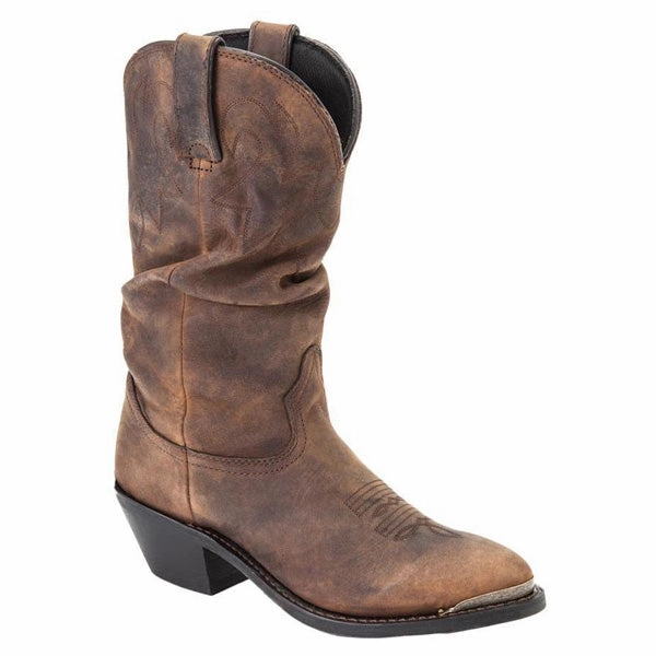 Durango Ladies Tan Distressed Slouch Western Boot Style RD542 Rugged Built Weather Resistant User