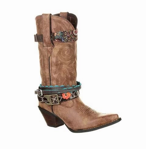 DURANGO WOMEN'S CRUSH ACCESSORIZED WESTERN BOOT STYLE DCRD145 Sleek Fit