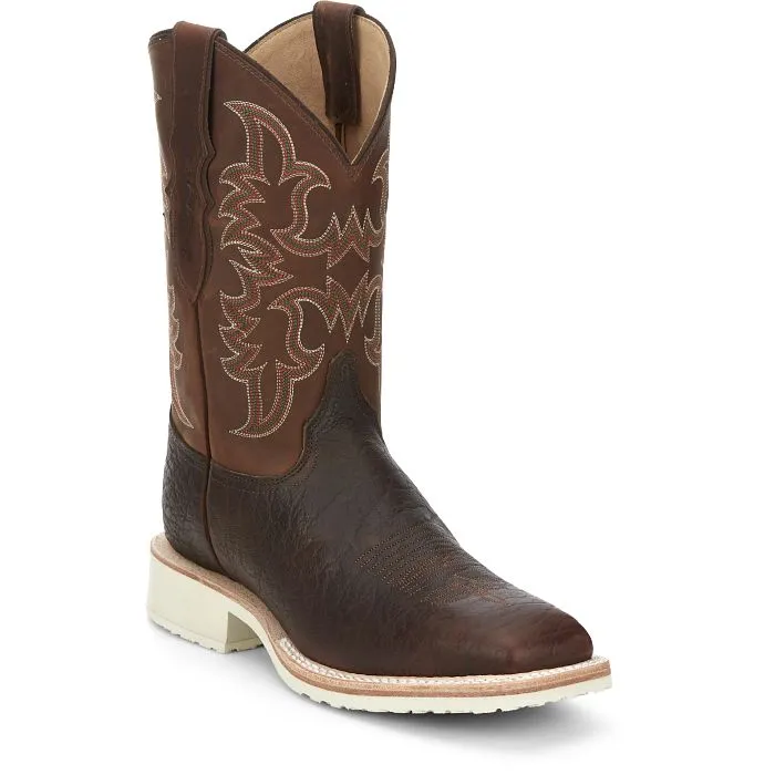 Justin Mens Ryker Square Toe Western Boots Style AQ7070 Cool Weather