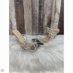 Shoes Heels Stiletto By Cmf In Silver, Size: 12 Autumn footwear Slip Resistant Outsole