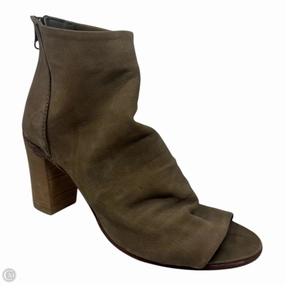 Clear Water Peep Toe Shoes Heels Block By Free People In Tan, Size: 8 Sexy High Heels Padded collar