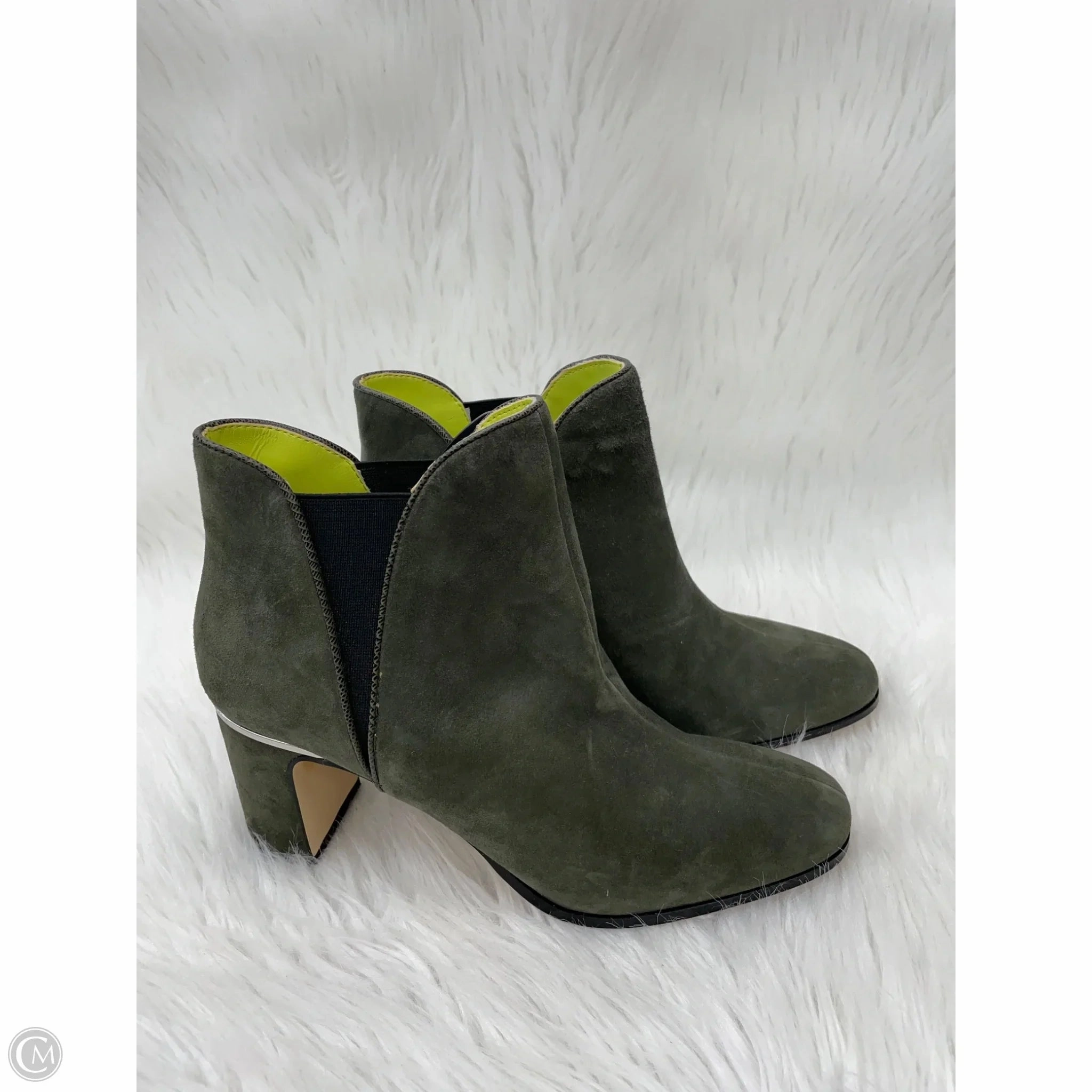 Soft Interior Shoes Heels Block By White House Black Market In Green, Size: 8