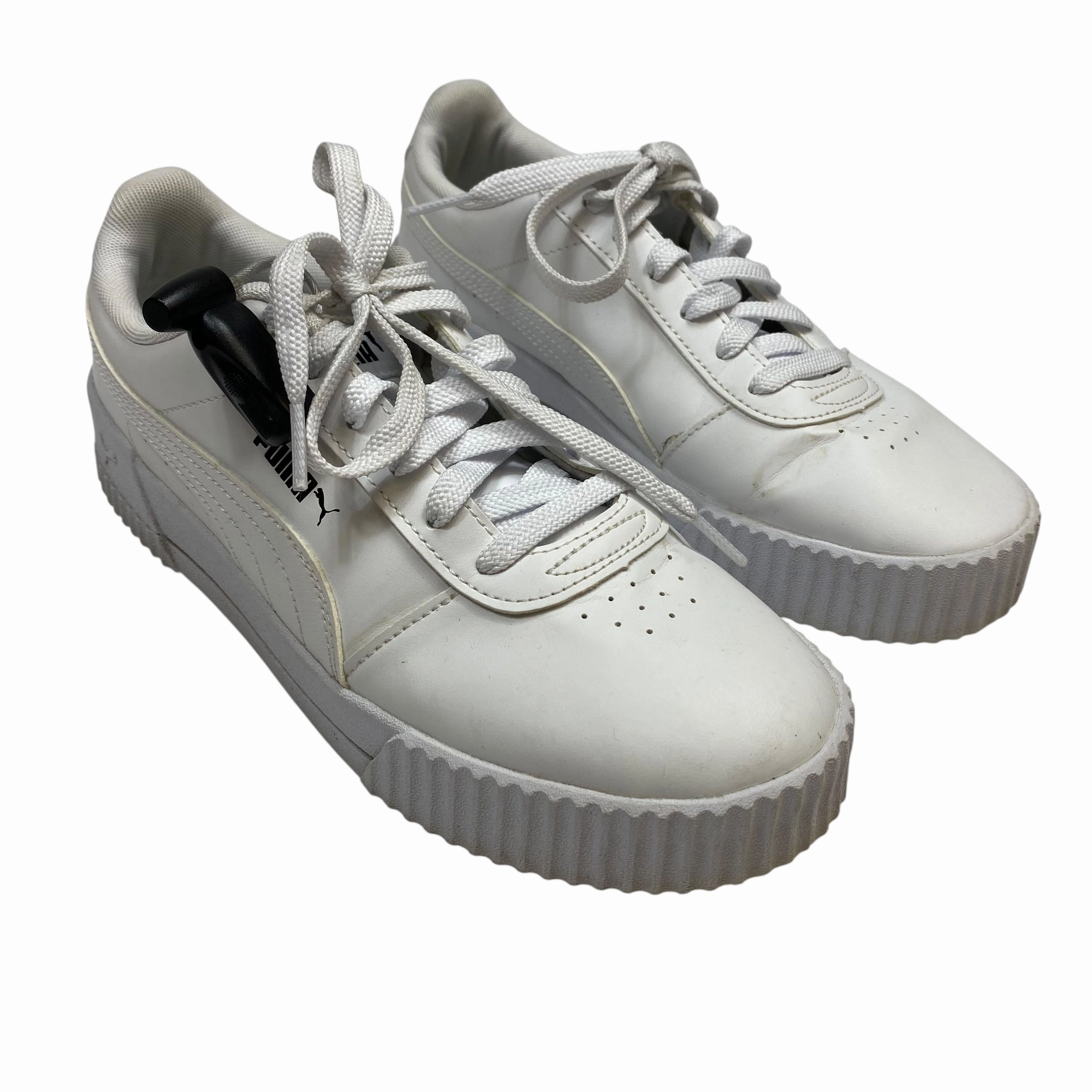 Sport Aesthetic Treaded Sole Shoes Sneakers By Puma In White, Size:8.5
