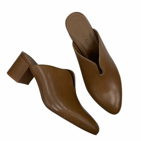 Anti Fatigue Pointed Heels Shoes Heels Block By Cmb In Tan, Size:8