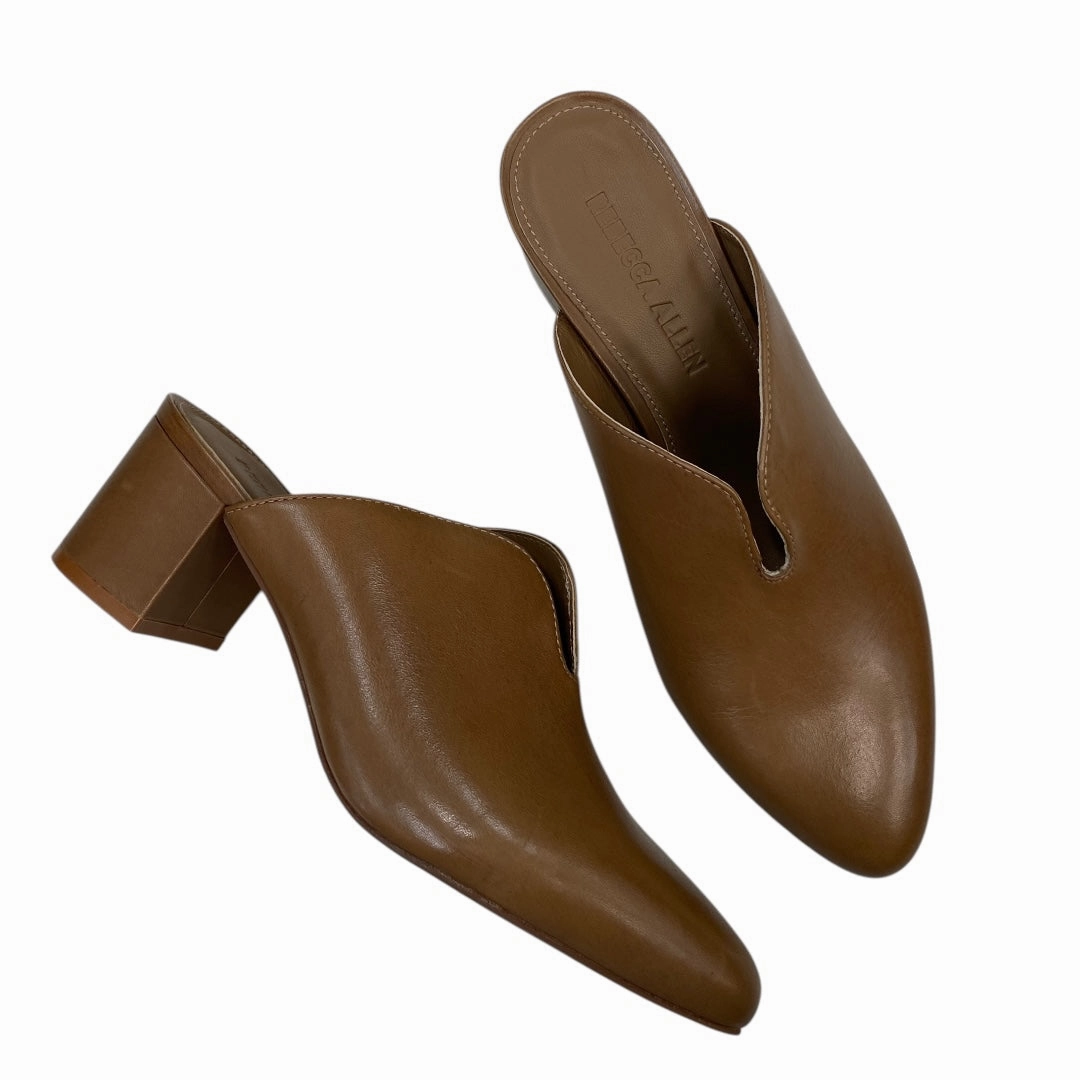 Anti Fatigue Pointed Heels Shoes Heels Block By Cmb In Tan, Size:8