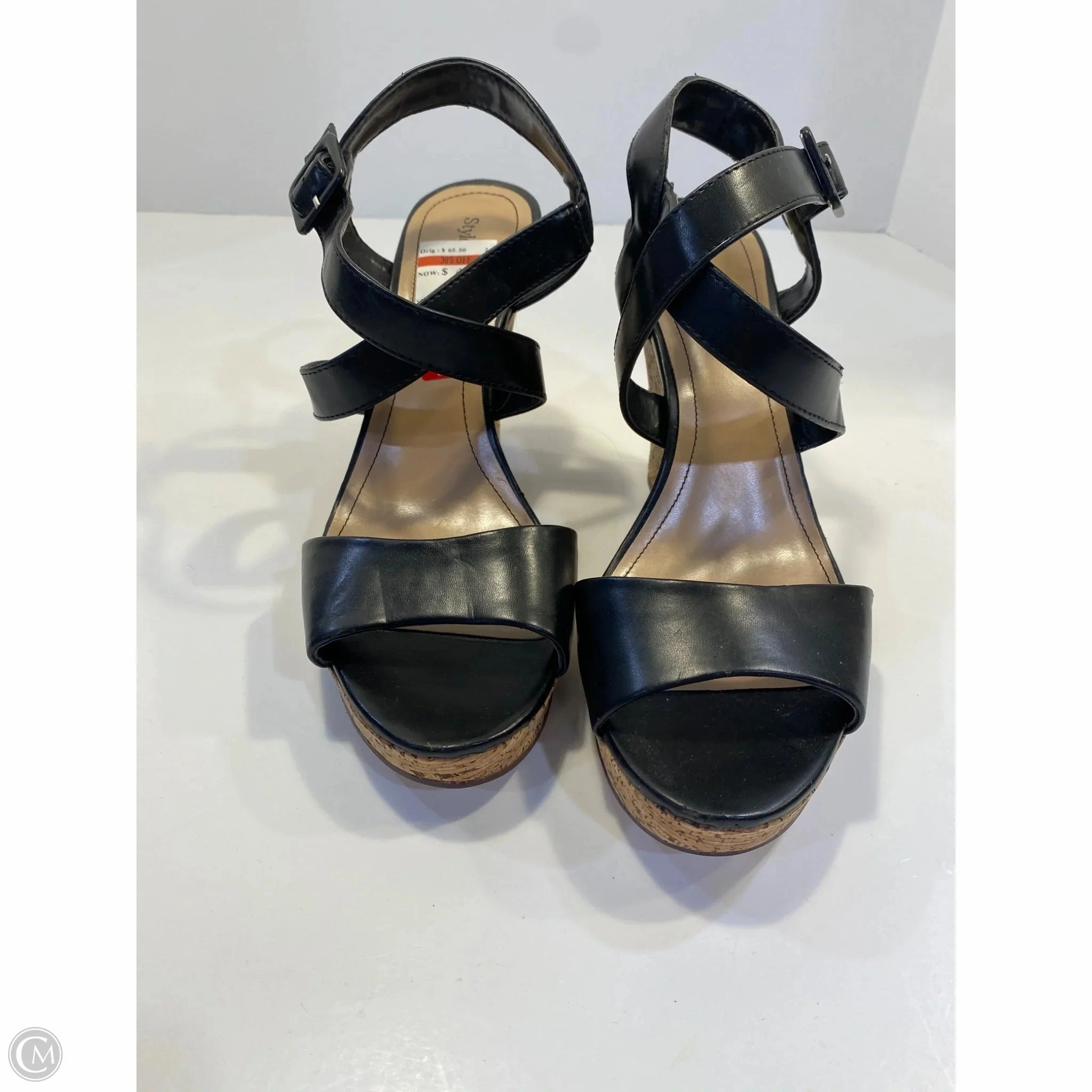 Shoes Heels Block By Style And Company In Black, Size: 9.5 Soft Cushion Heels