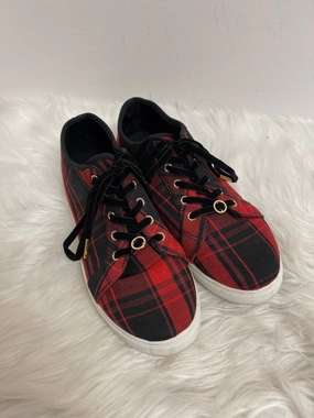 Shoes Sneakers By Comfort Casual In Black & Red, Size: 8 Ergonomic Shape