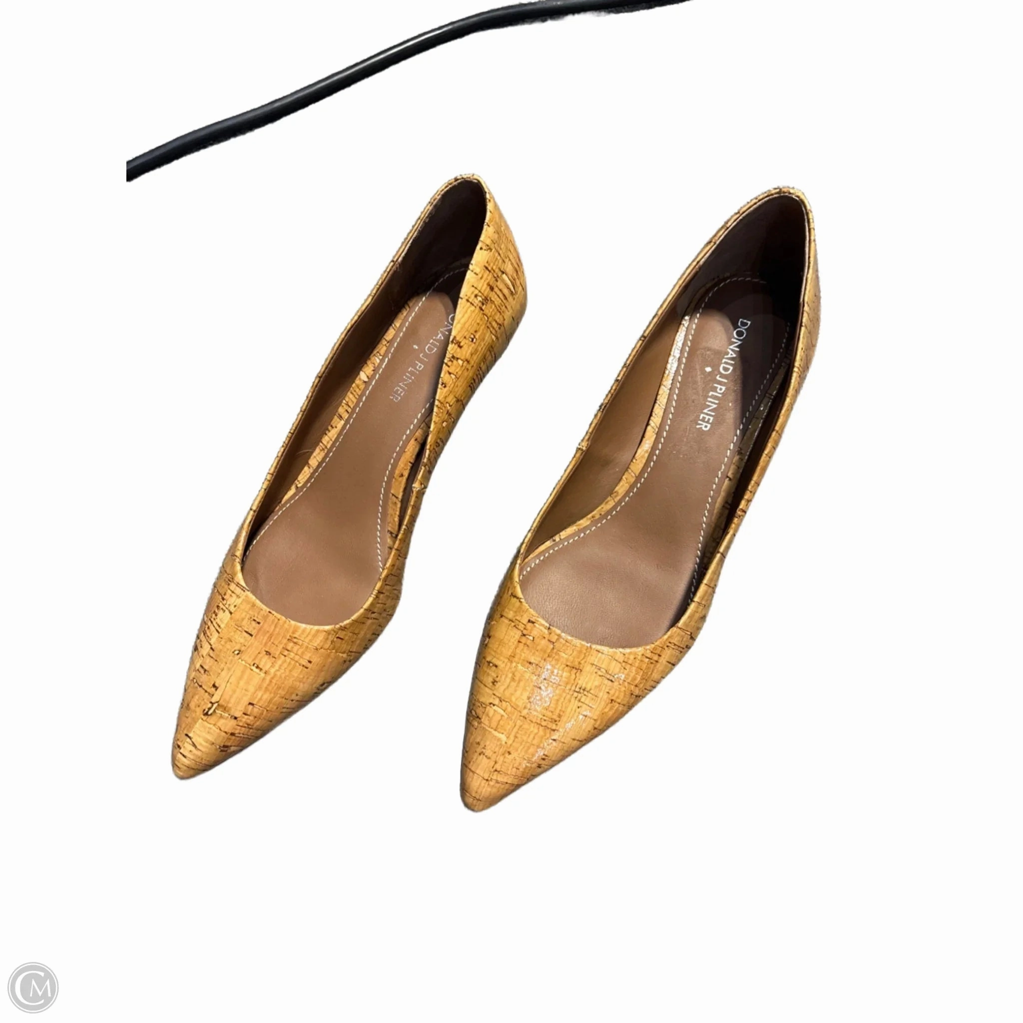 Retro Sandals Luxe Footwear Shoes Heels Stiletto By Donald Pliner In Tan, Size: 8