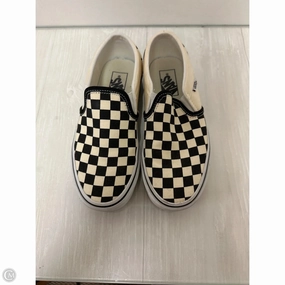Cushioned Heel Counter Shock-absorbent materials Shoes Sneakers By Vans In Checkered Pattern, Size: 6