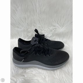 Shoes Sneakers By Crocs In Black & Grey, Size: 8 indoor activity Low Effort