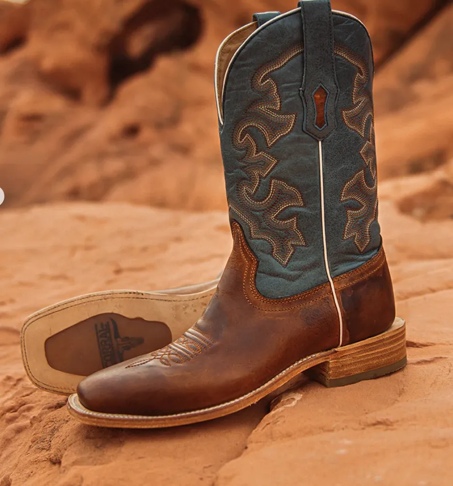 CORRAL MENS HONEY BLUE COWBOY BOOTS STYLE A4262 Protective Finish Hiking Trails