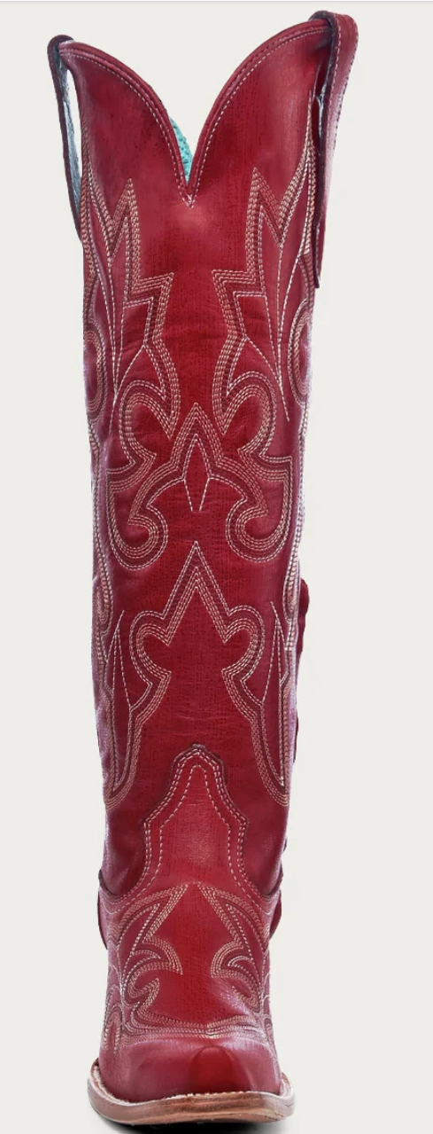 Corral Ladies Red Snip Toe Boot Style A4465 Social Butterfly Fitness Enthusiast