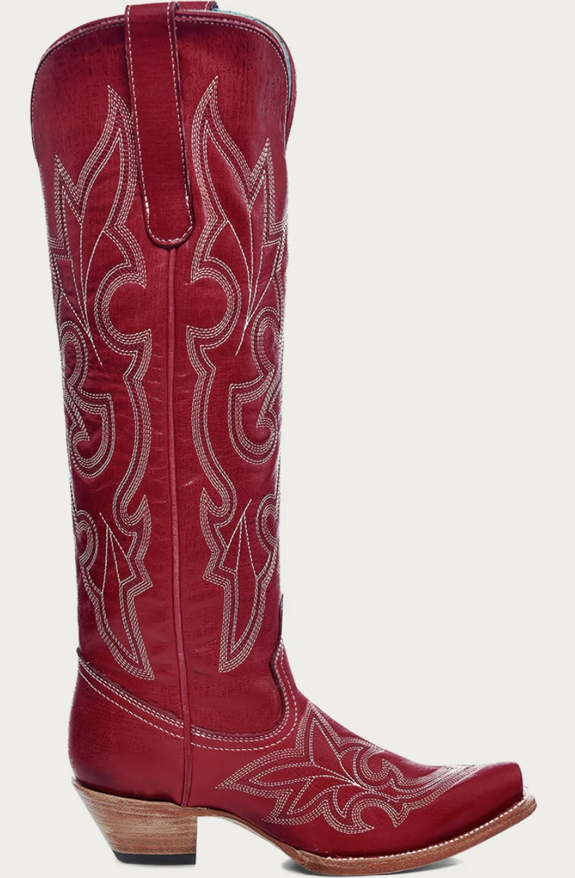 Corral Ladies Red Snip Toe Boot Style A4465 Cushioned Insole