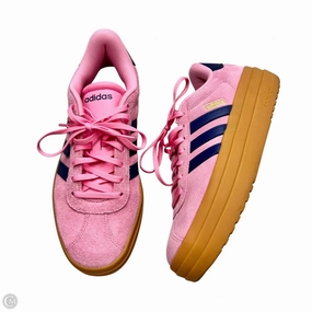 Retro-inspired support Base Comfort Shoes Sneakers By Adidas In Blue & Pink, Size: 8.5