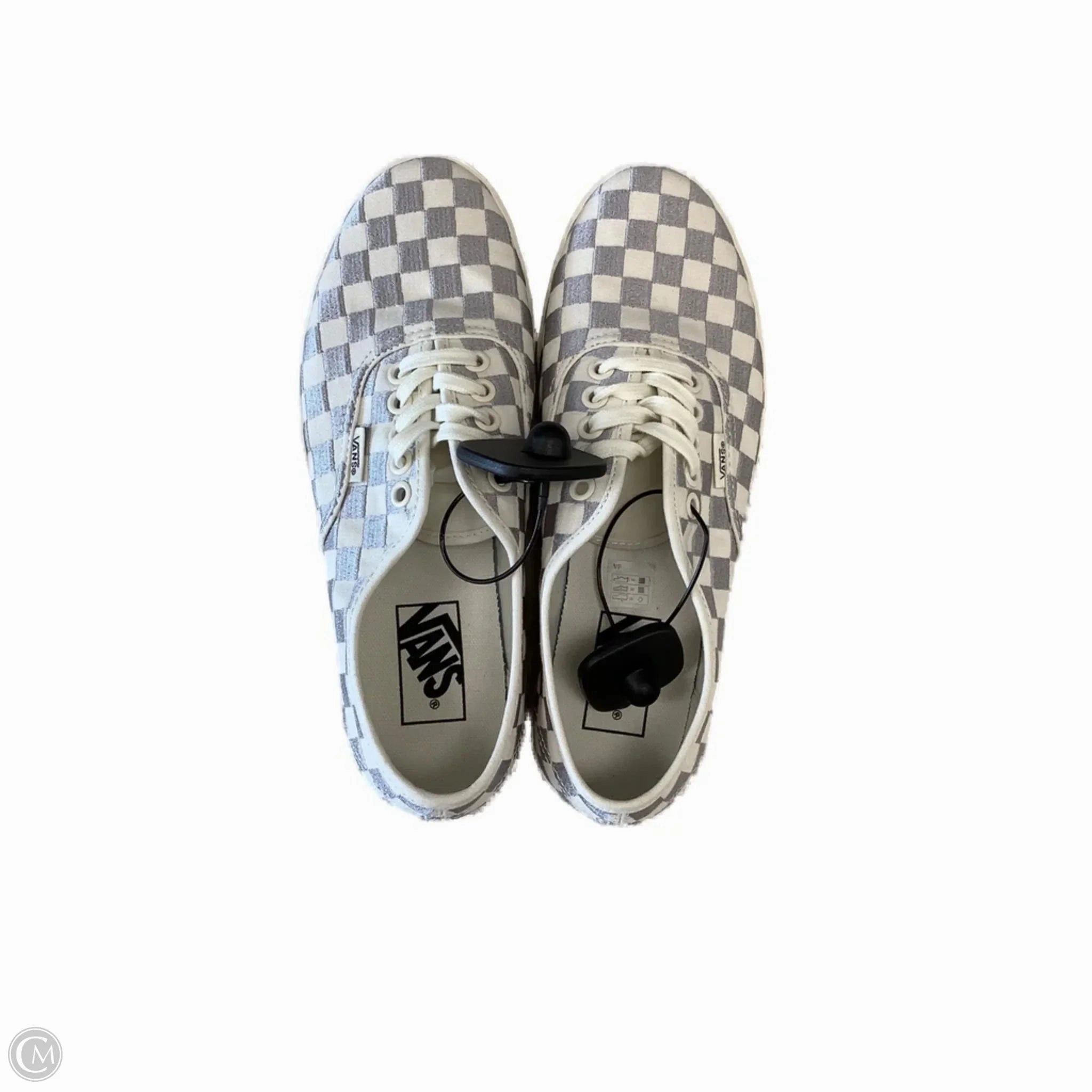 Thermoplastic Reinforcement Shoes Sneakers By Vans In Checkered Pattern, Size: 8