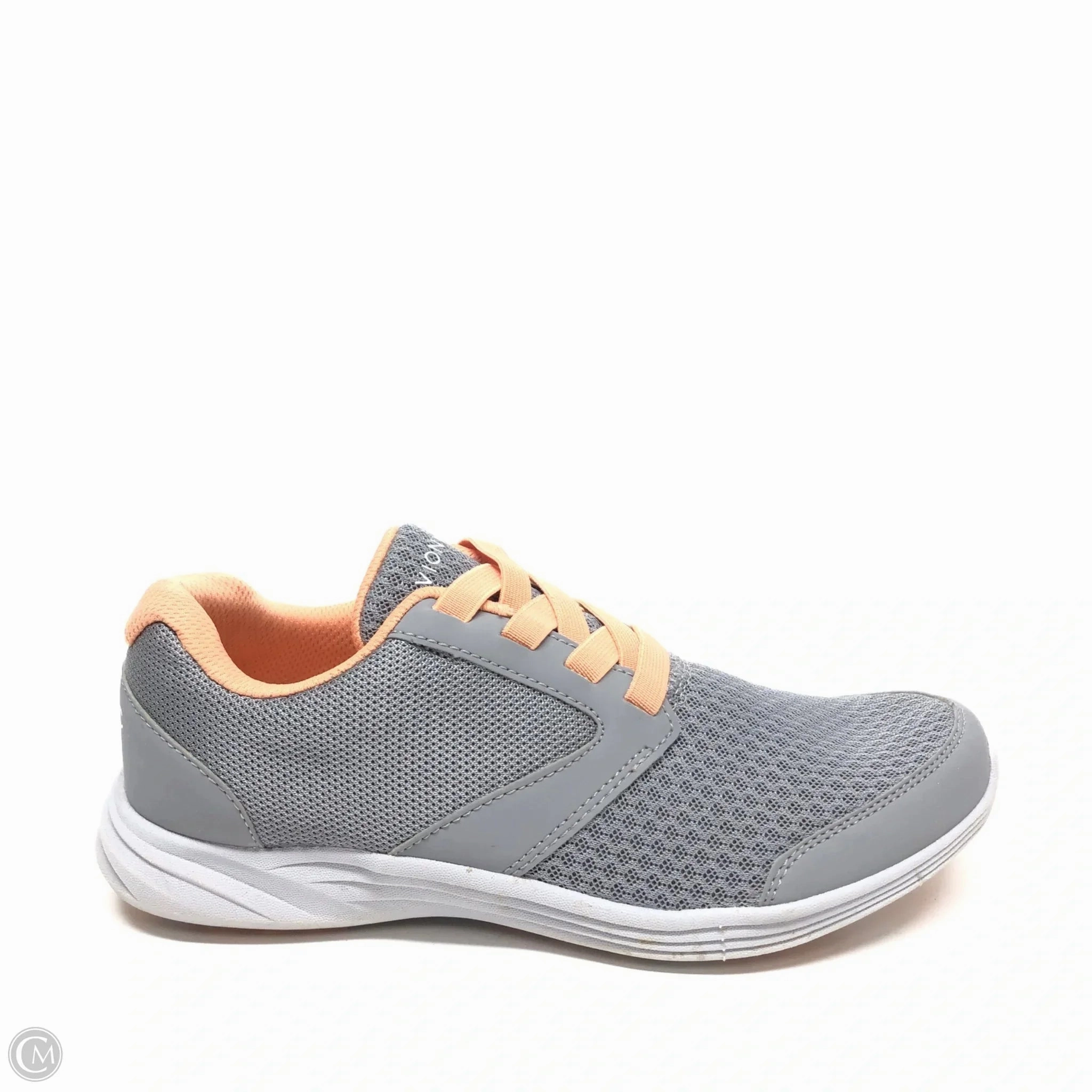 Easy Travel Shoes Sneakers By Vionic In Grey & Orange, Size: 6.5