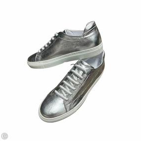 Shoes Sneakers By m gemi In Silver, Size: 10 Hydrophobic Upper Treatment Ventilation Channel Tech