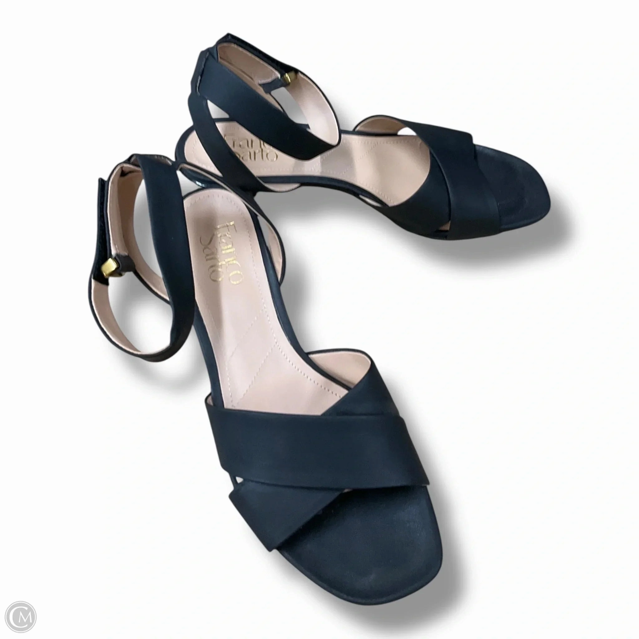 Shoes Heels Block By Franco Sarto In Black, Size: 7 Holiday Sandals