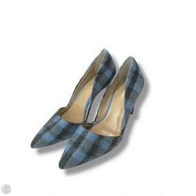 Pointed Pumps Square Toe Shoes Heels Stiletto By Ann Taylor In Plaid Pattern, Size: 7.5