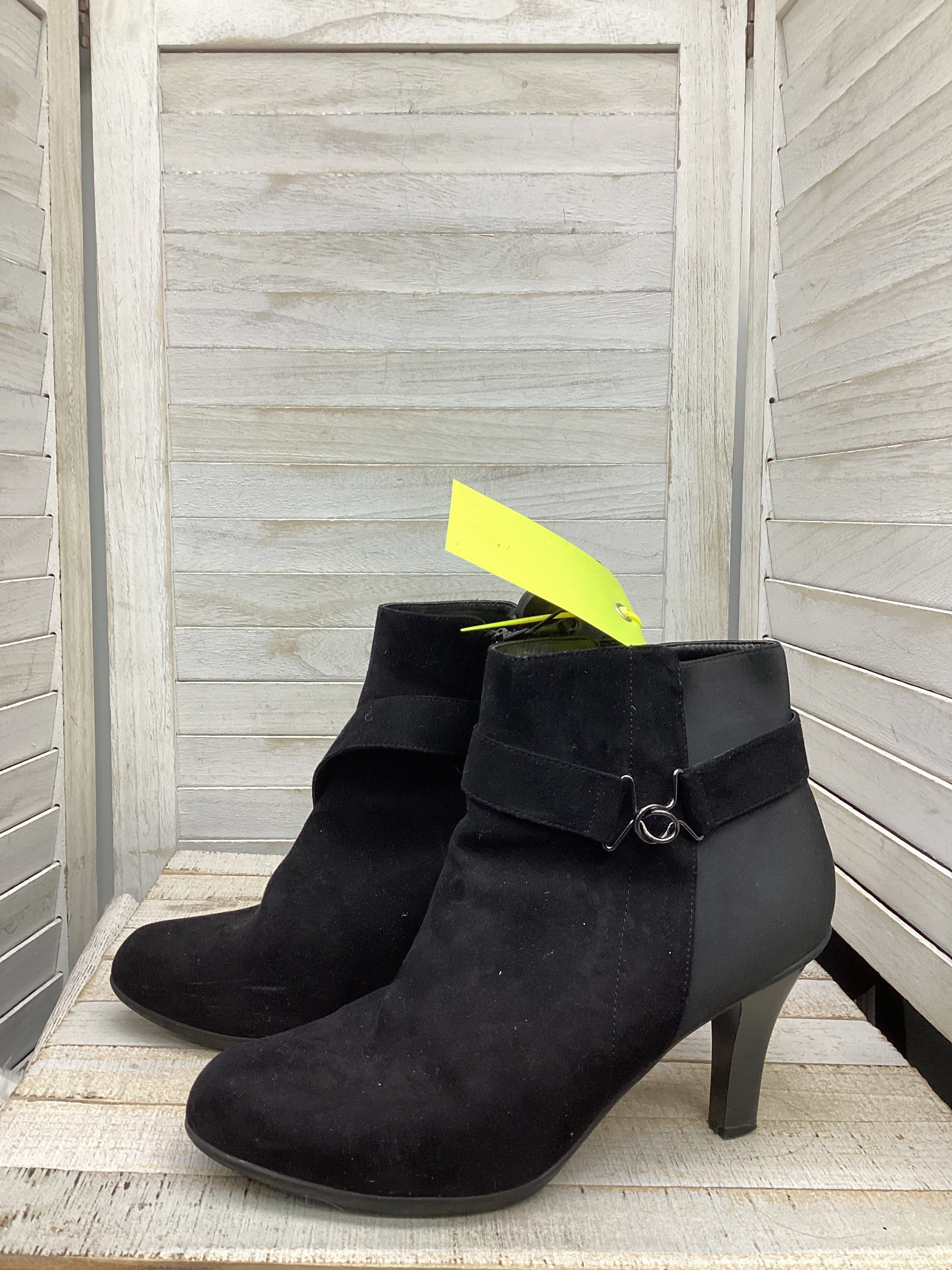 Laced Shoes Heels Stiletto By Clothes Mentor In Black, Size: 10