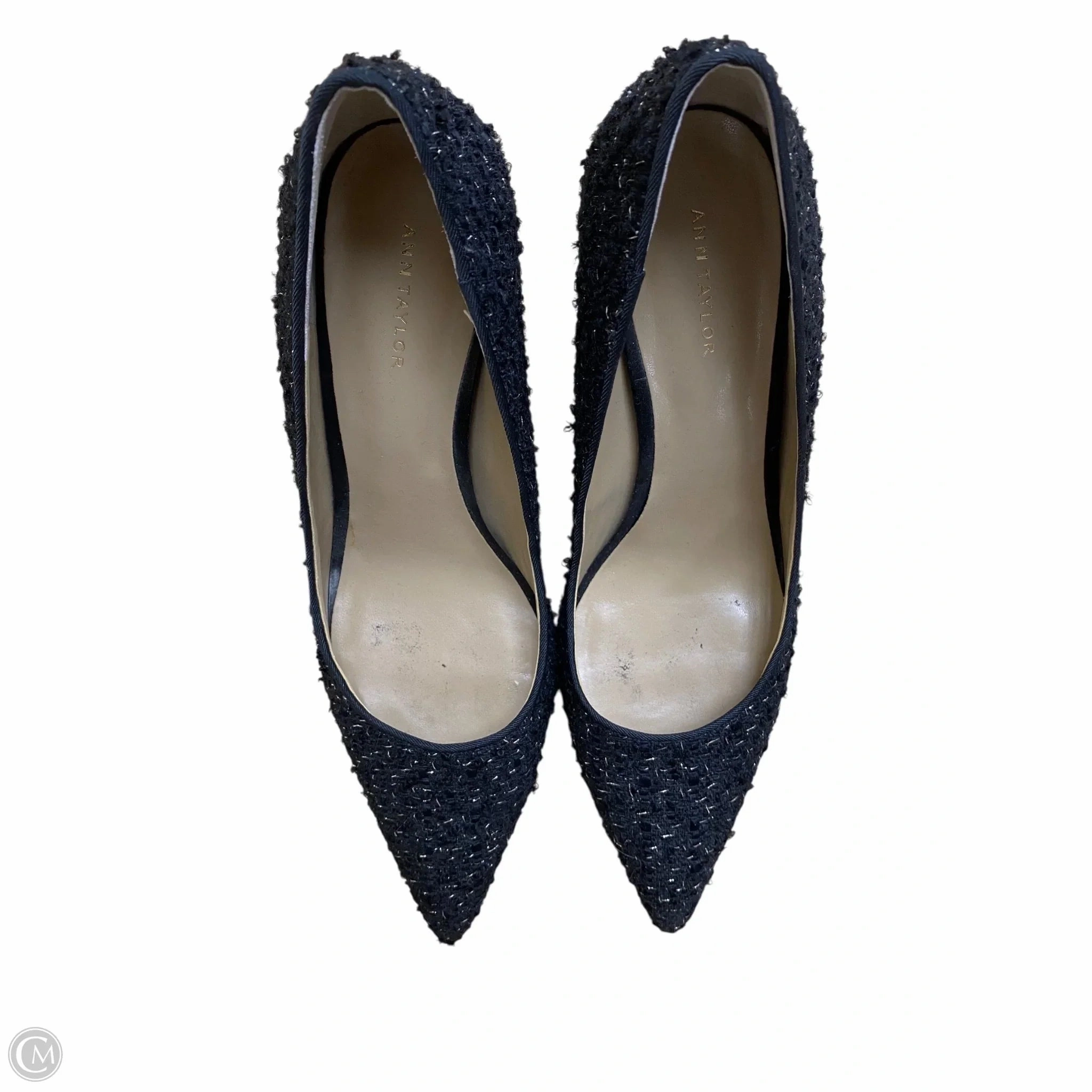 Sleek Heeled Sandals Shoes Heels Stiletto By Ann Taylor In Black, Size: 8