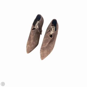 Fashionable Wedges Shoes Heels Block By Cole-haan In Brown, Size: 8.5