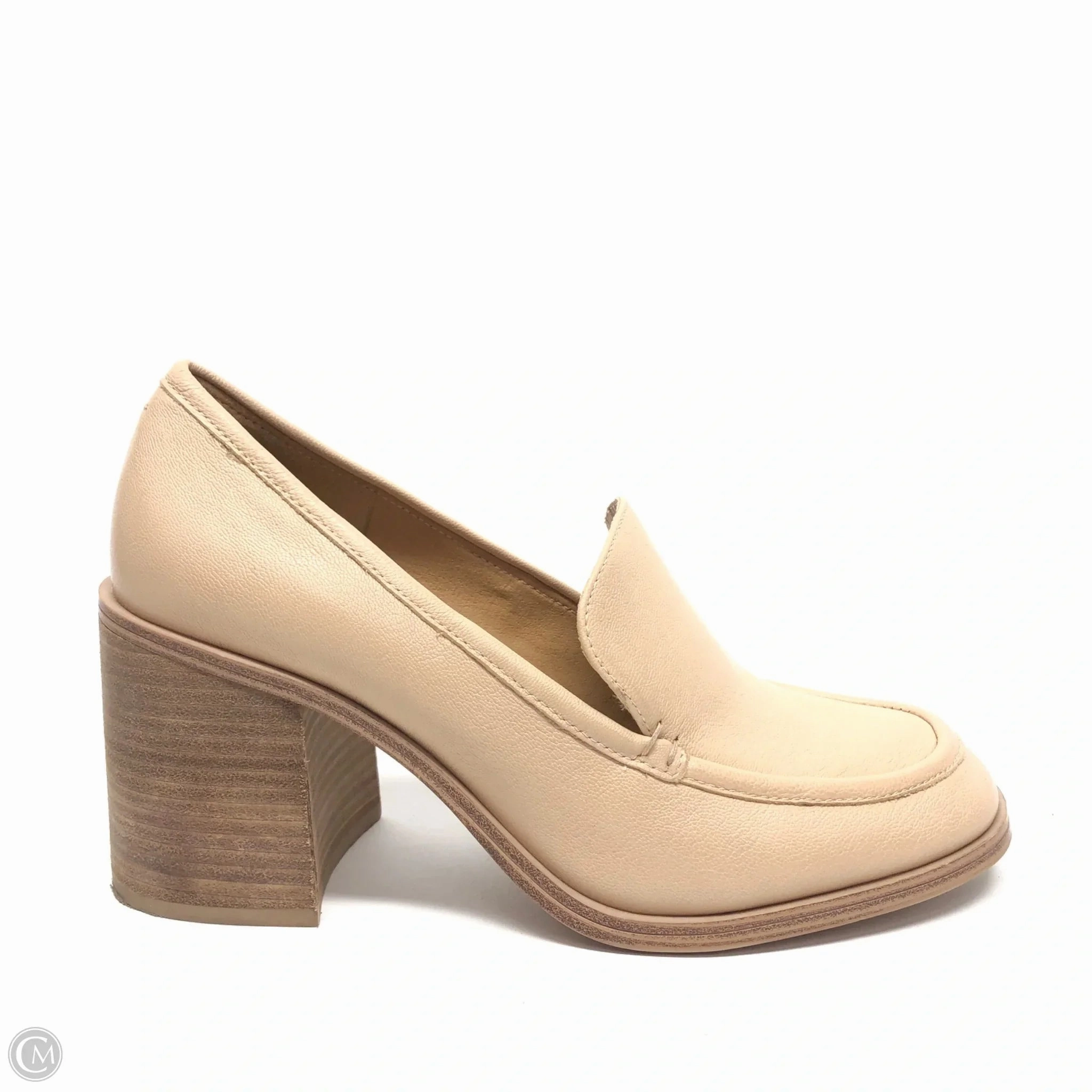 Shoes Heels Block By Crown Vintage In Tan, Size: 8.5 Adjustable Straps Luxury Wedding Pumps